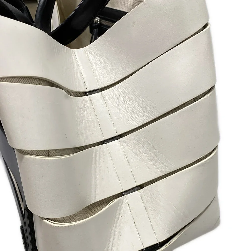 Balenciaga Marine Tote Bag Tote Bag 380690 Black White